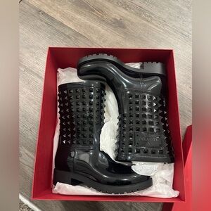 Valentino Rock Studd Rainboots size 37